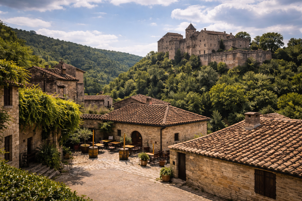 Chateau Bruniquel - la taverne du temps